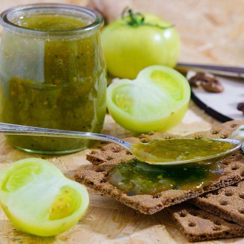 Confiture Tomate Verte à l'Orange - Vallée Des Sens